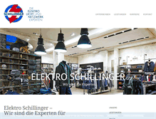 Tablet Screenshot of elektro-schillinger.de