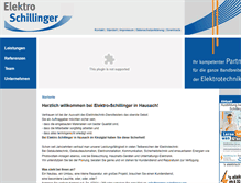 Tablet Screenshot of elektro-schillinger.net